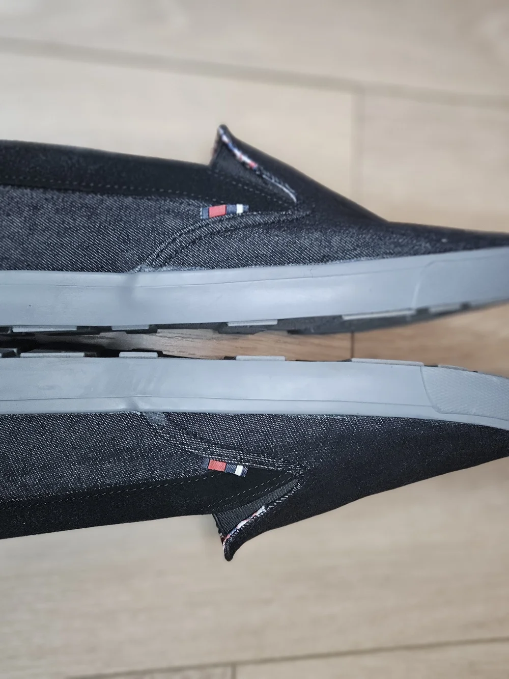 Ben Sherman Black Slip-On Canvas Loafers